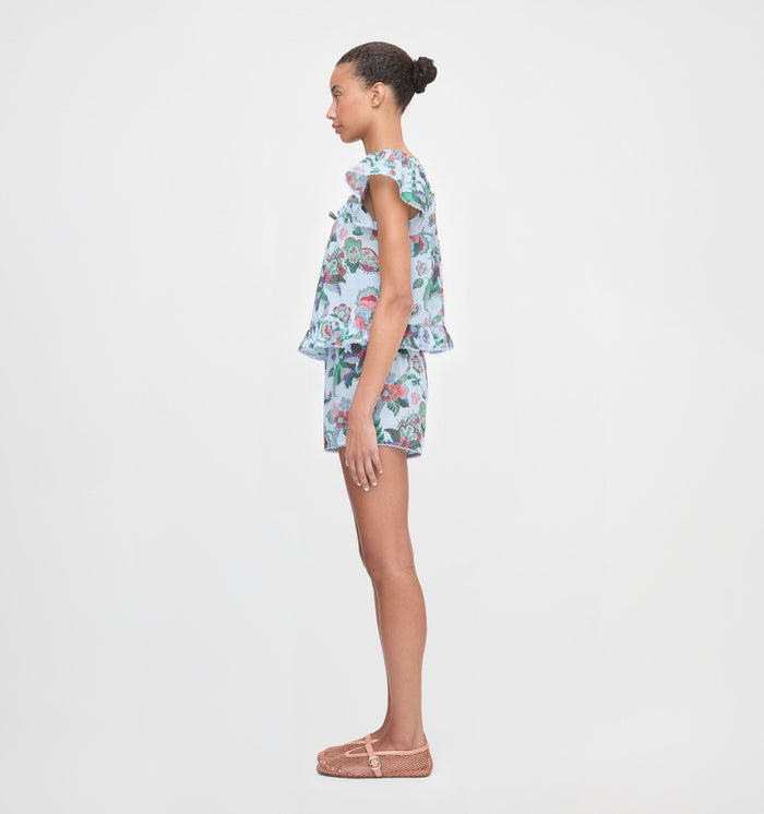 The Josie Set - Light Blue Jungle Floral