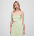 The June Nap Top - Lime Gingham