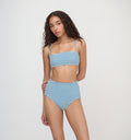 The Juno Bikini Set - Lagoon Gingham