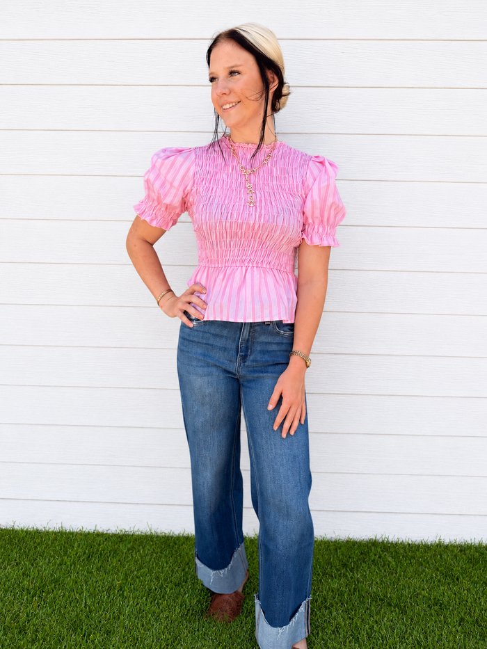 The Kamrie Smocked Top