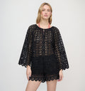 The Kaya Short - Black Broderie