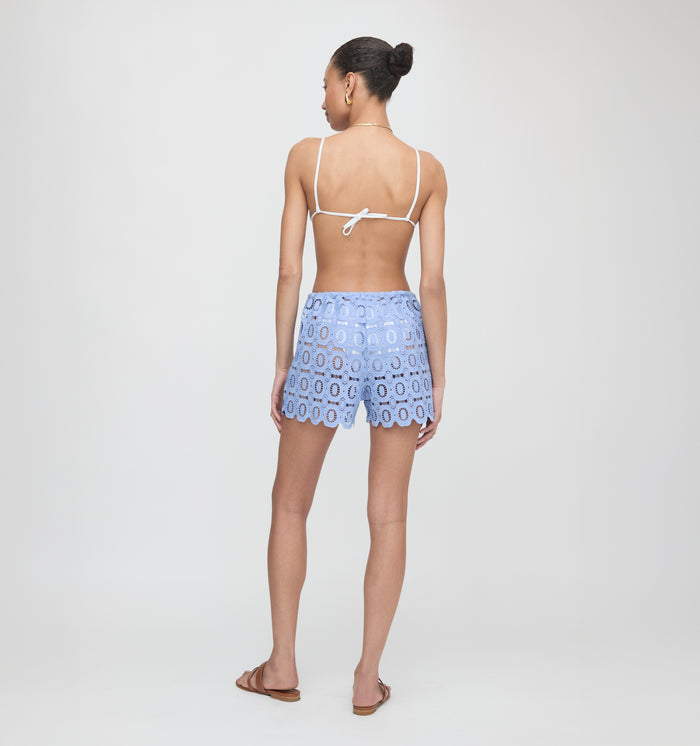The Kaya Short - Cornflower Lace