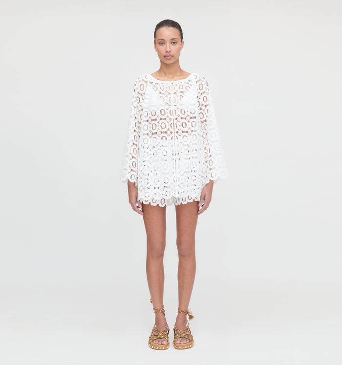 The Kaya Short - White Broderie