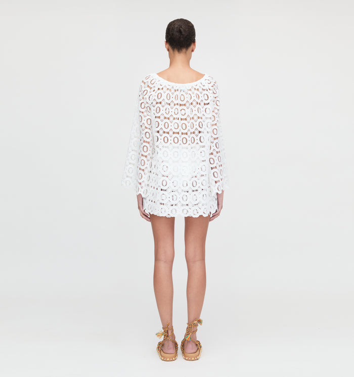 The Kaya Short - White Broderie