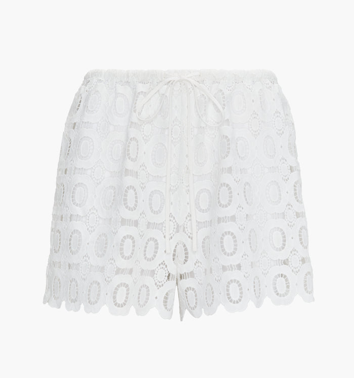 The Kaya Short - White Broderie