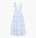The Kimmy Maxi Nap Dress - Blue Petal Stripe