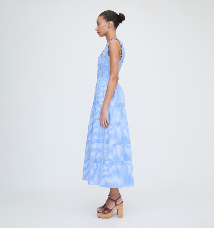 The Kimmy Maxi Nap Dress - Blue Stripe