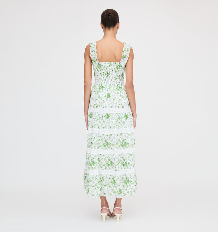 The Kimmy Nap Dress - Green Sweet Peas