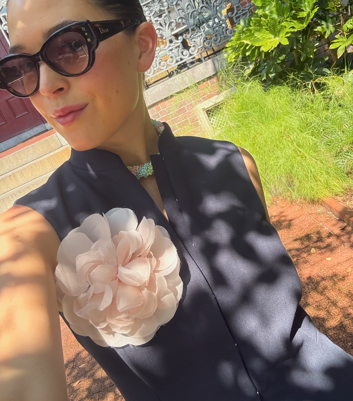 The Large Flower Pin - Pale Pink