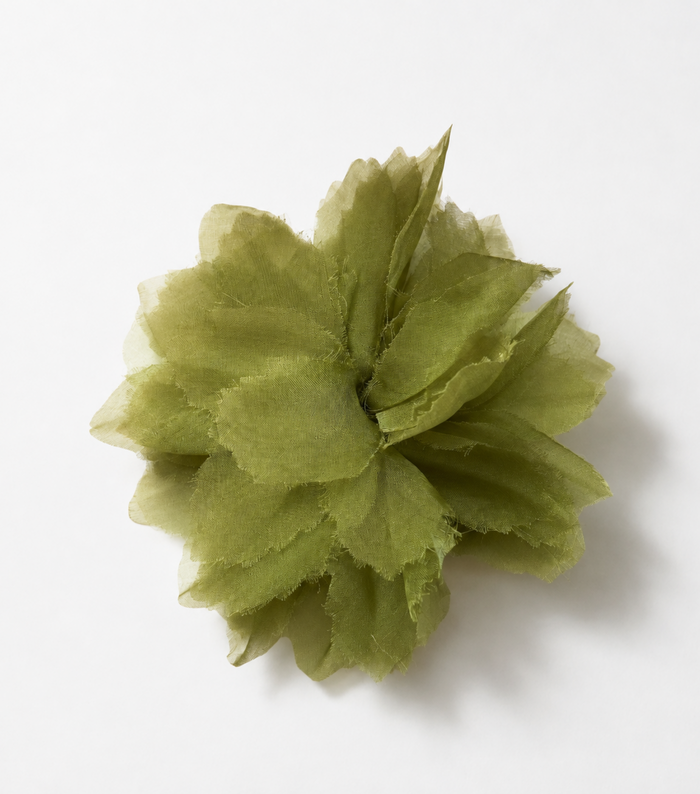 The Large Flower Pin - Peridot