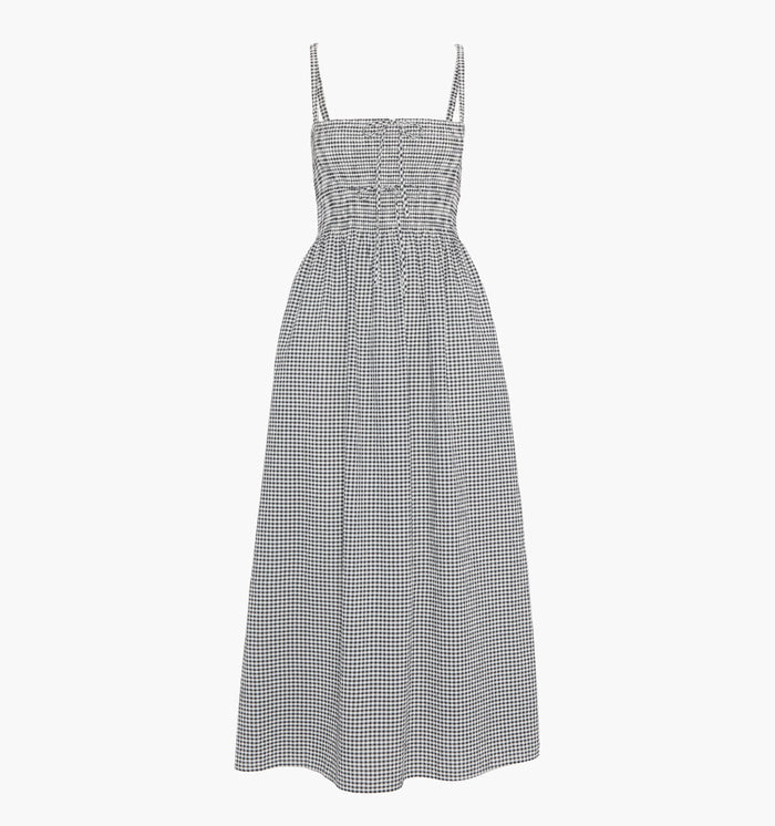 The Larissa Nap Dress - Black/Sand Gingham