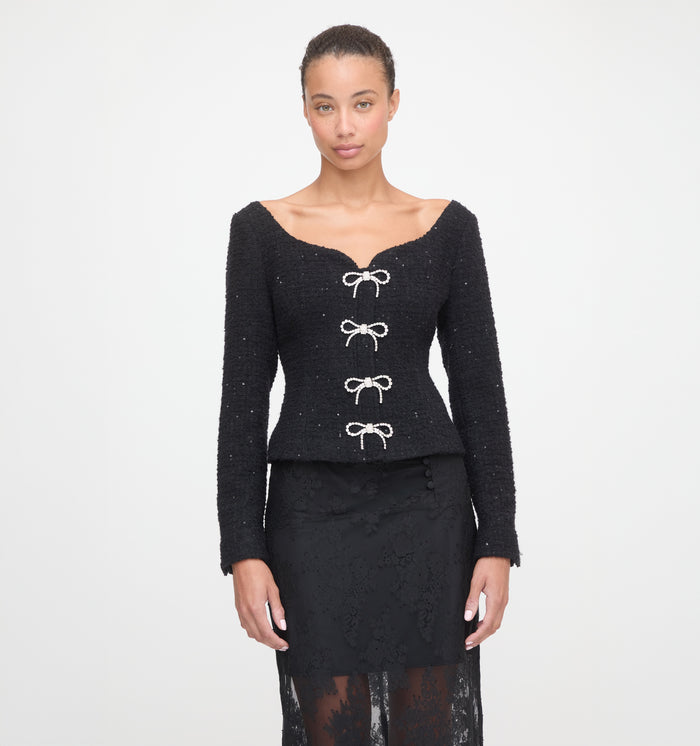 The Lark Skirt in Black Lace color: Black Lace