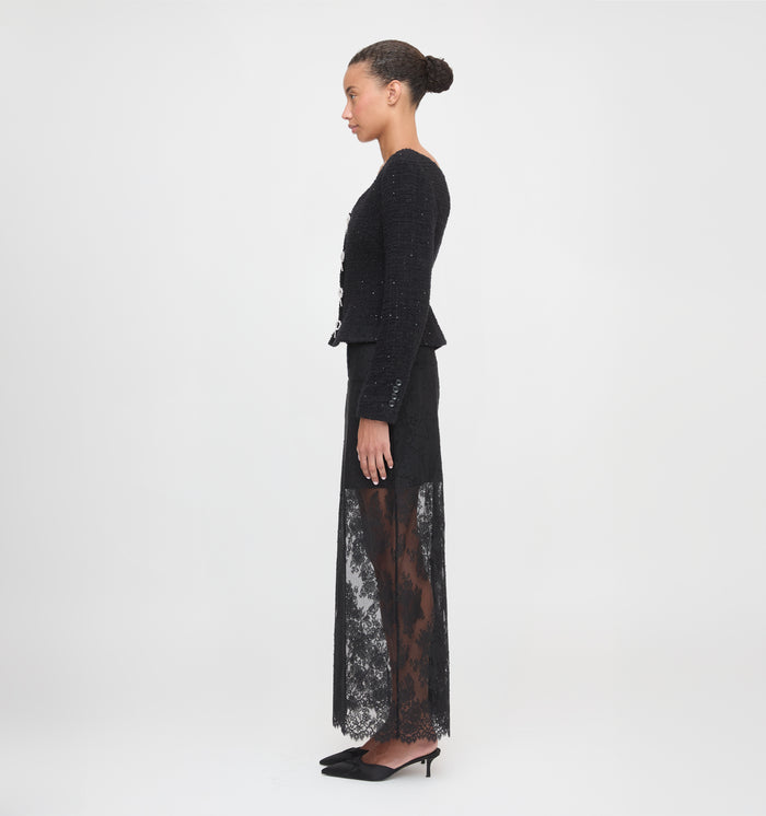 The Lark Skirt in Black Lace color: Black Lace
