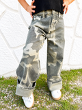 The Leslie Camo Kids Wide Leg