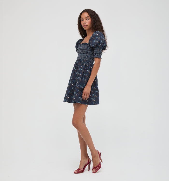 The Lila Nap Dress -  Clydesdale Canter Navy