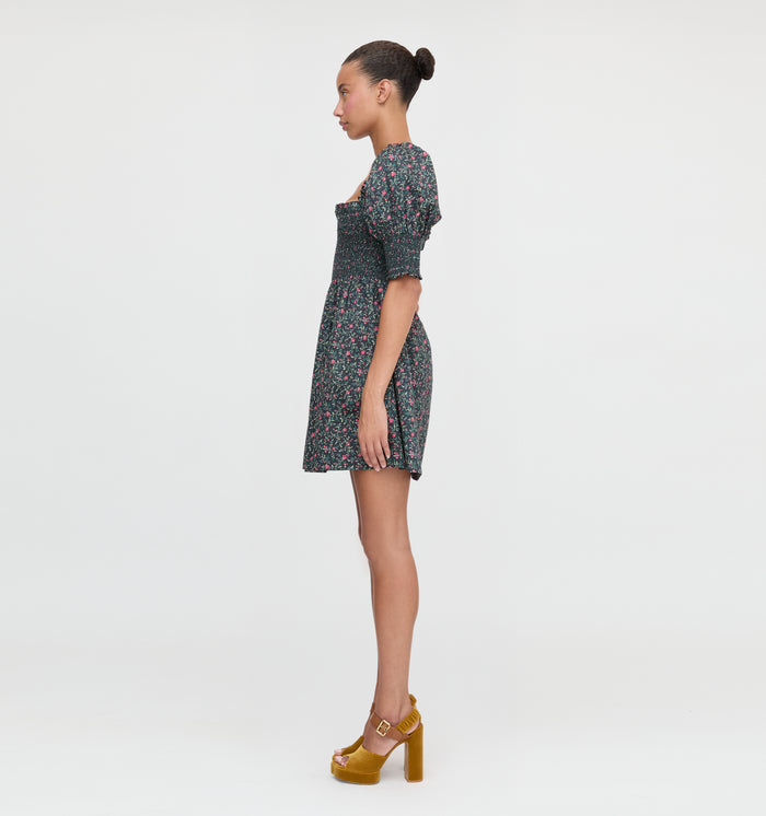 The Lila Nap Dress in Florentine Ditsy color: Florentine Ditsy