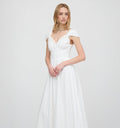 The Lucille Dress - White Crinkle Check
