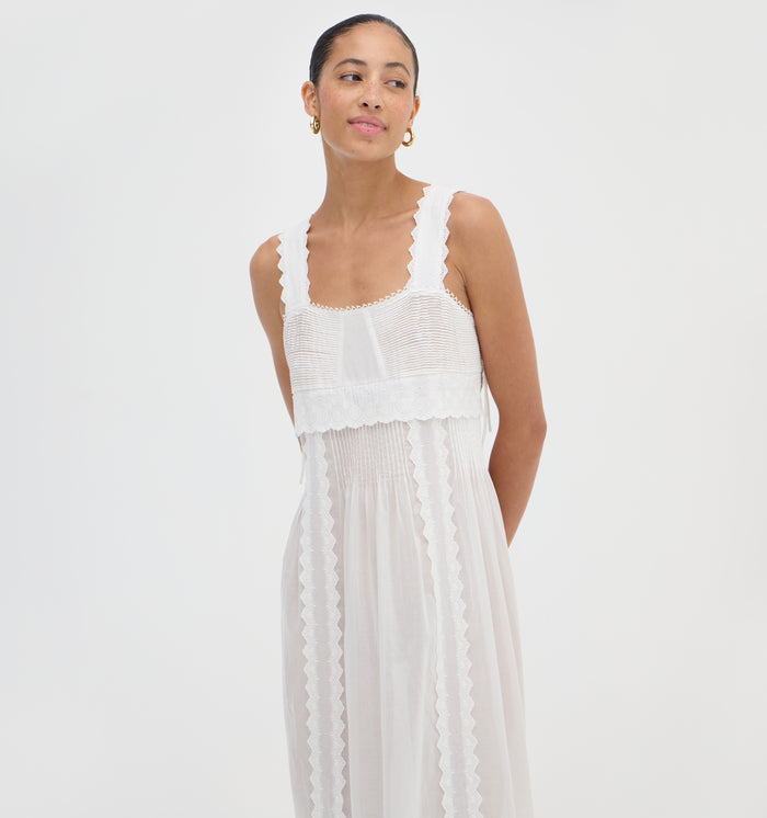The Lux Nightgown - Pure White