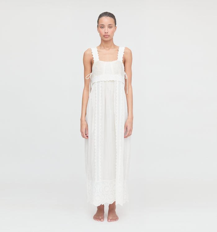 The Lux Nightgown - Soft Ivory