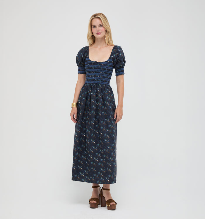 The Madeline Nap Dress -  Clydesdale Canter Navy