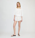 The Maeve Top - White Crisp Voile