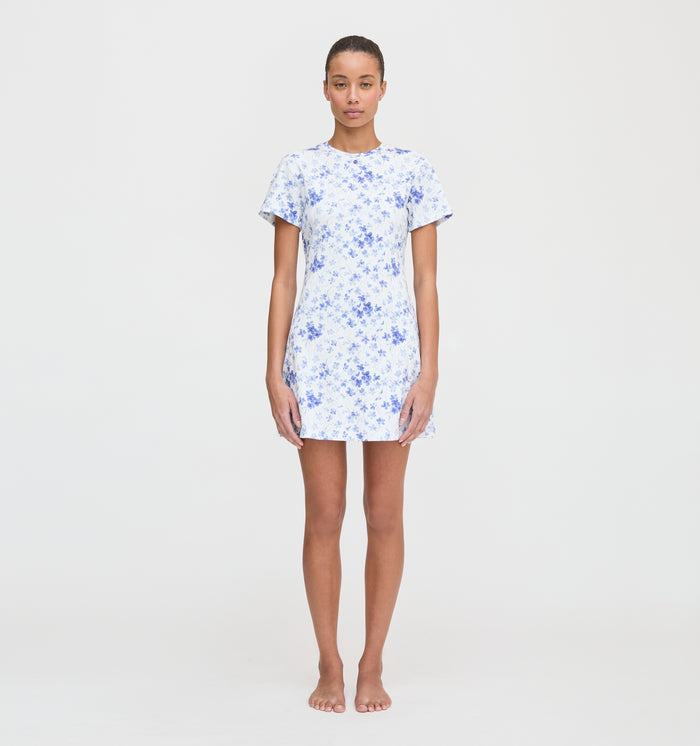 The Maggie Nightgown - Blue Sweet Peas
