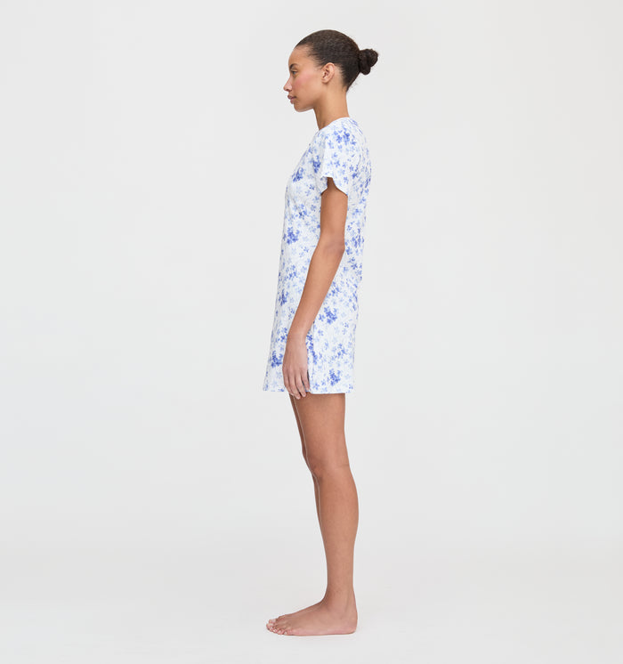 The Maggie Nightgown - Blue Sweet Peas