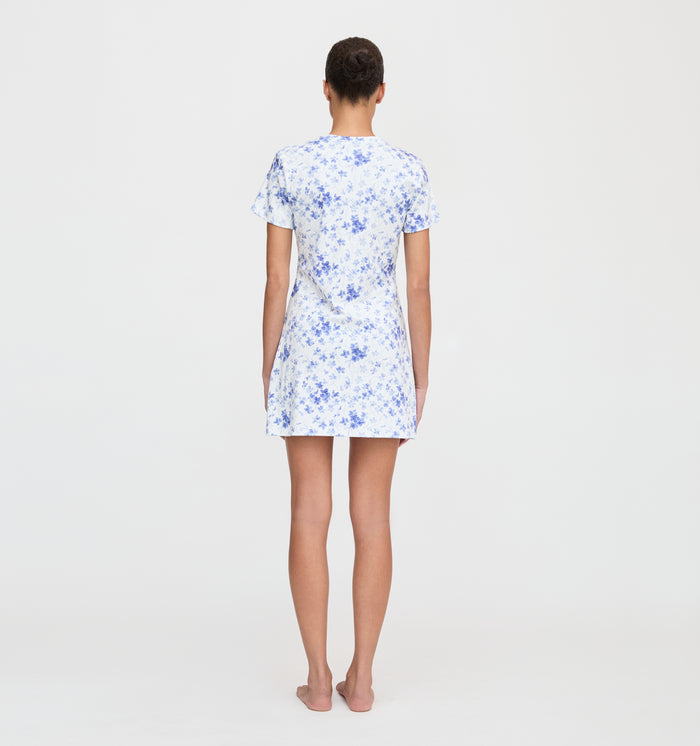 The Maggie Nightgown - Blue Sweet Peas
