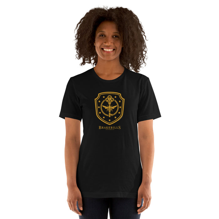 The Magicians Brakebills University t-shirt close up of logo