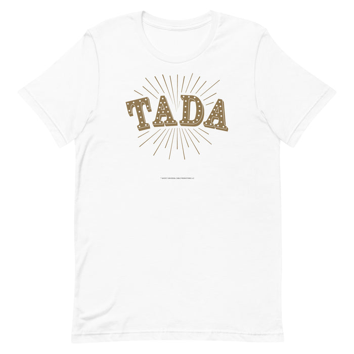 The Magicians Tada T-Shirt folded to show fabric texture