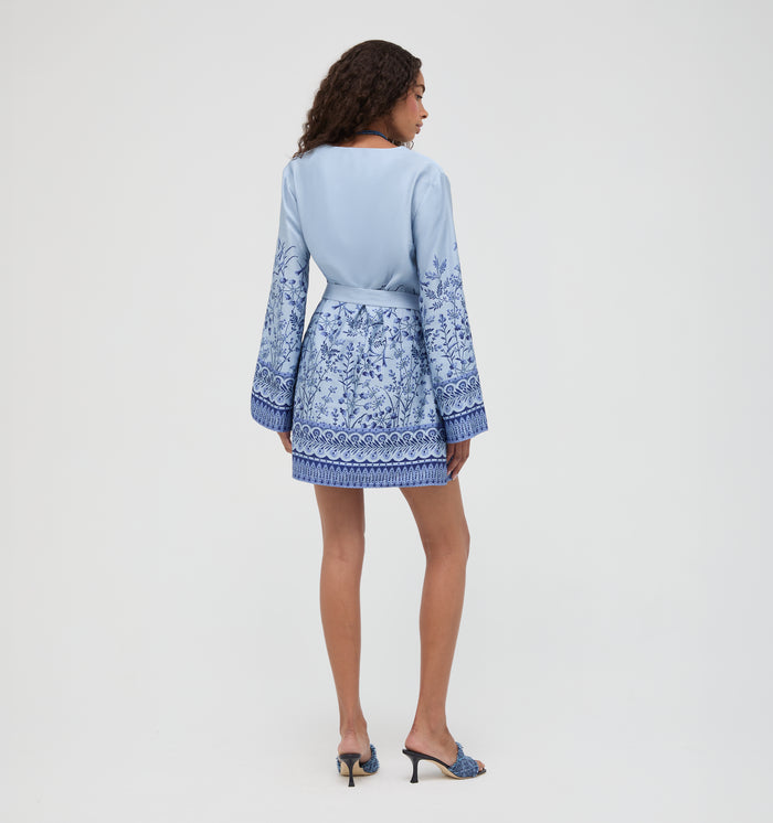 The Magnolia Tunic - Cornflower Wildflower Field