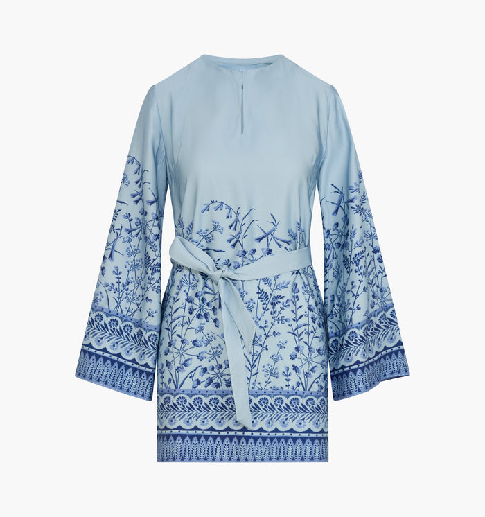 The Magnolia Tunic - Cornflower Wildflower Field