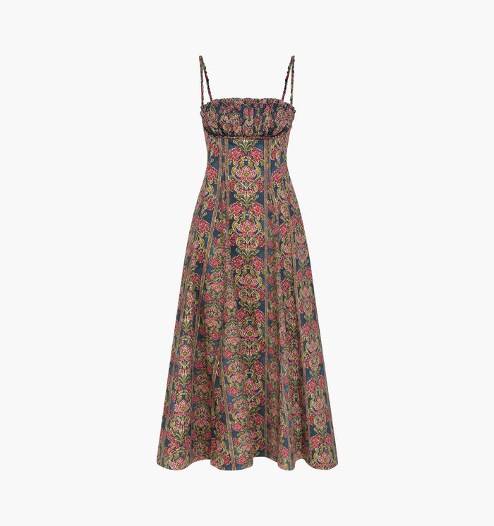 The Maisie Dress -  Stowell Medallion Stripe