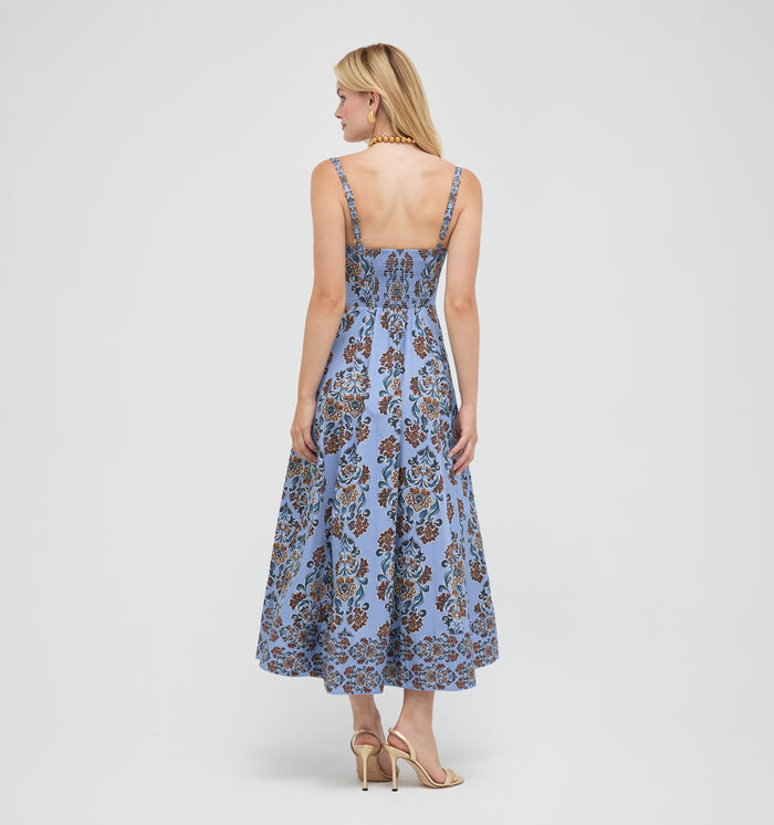 The Margot Dress -  Stowell Medallion Iris