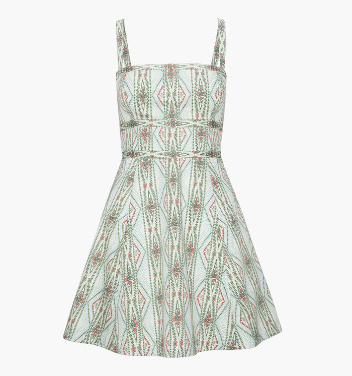 The Margot Mini Dress - Sundial Stripe