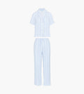 The Marina Pajama Set - Blue Petal Stripe