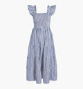 The Maternity Ellie Nap Dress - Navy Stripe