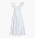 The Maternity Ellie Nap Dress - White Shadow Stripe
