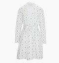 The Maternity Ivory Robe - Pastel Trellis