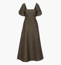 The Matilda Dress in Metallic Brocade color: Metallic Brocade
