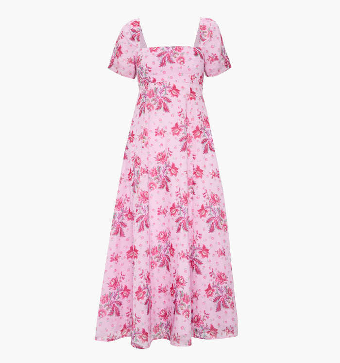 The Matilda Dress - Pink Delft Bouquet