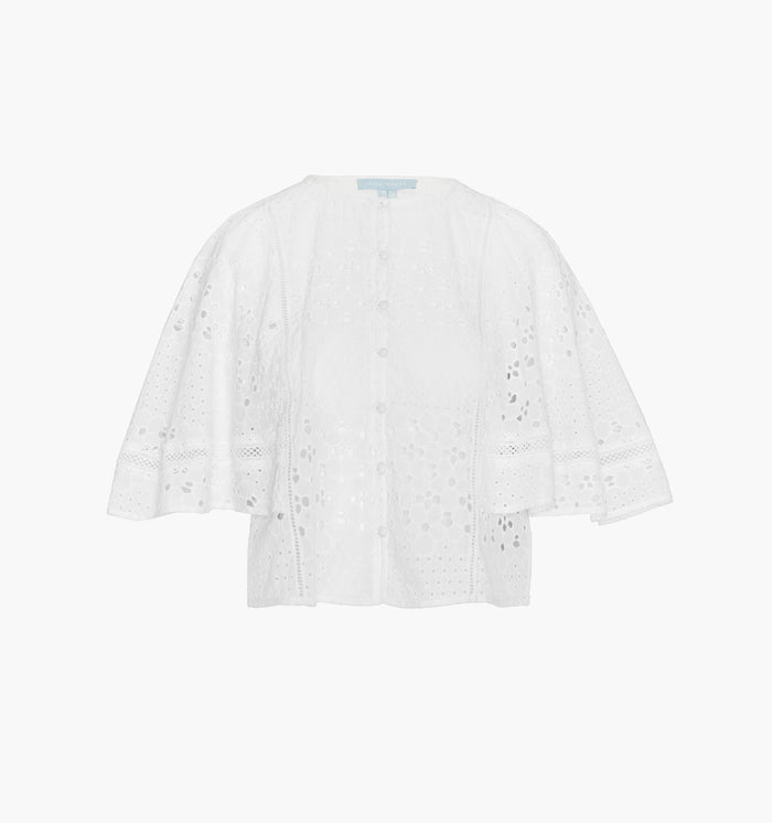White Floral Broderie / XXXS
