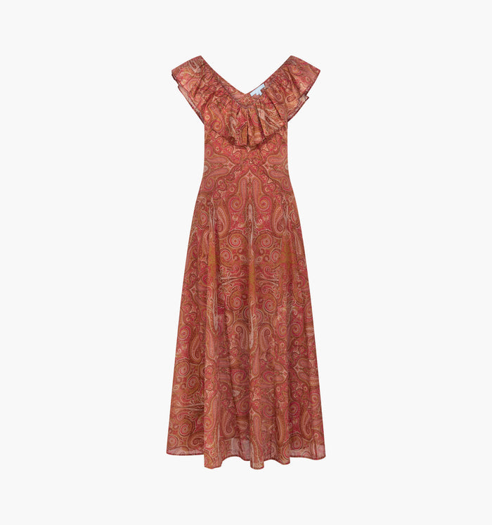 The Milani Dress -  Cypress Paisley