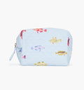 The Mini Quilted Cosmetic Bag - Blue Rainbow Fish