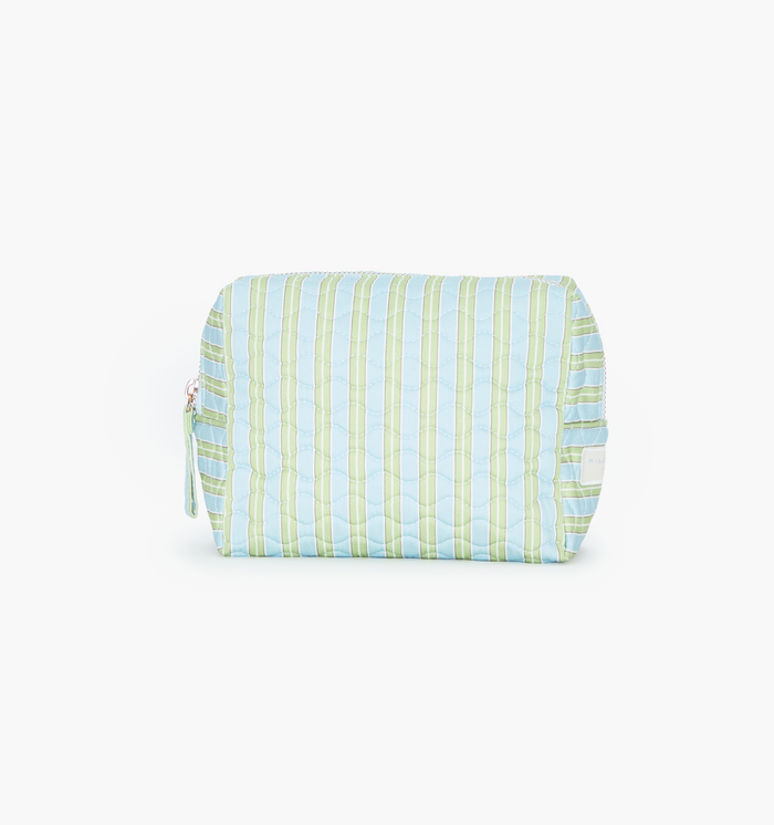 monogram: blue-green-stripe