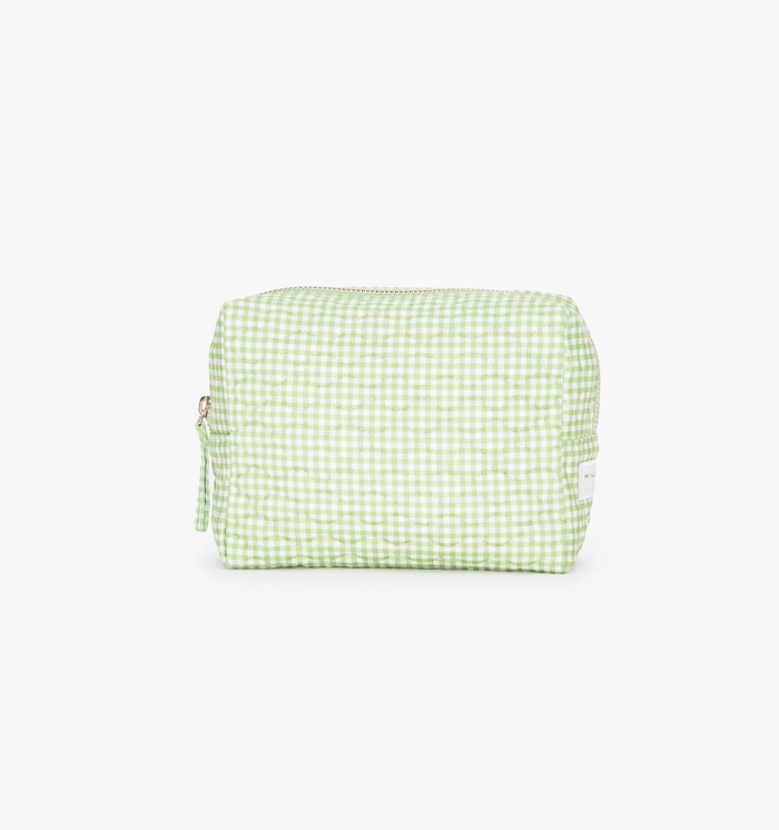 monogram: lime-gingham