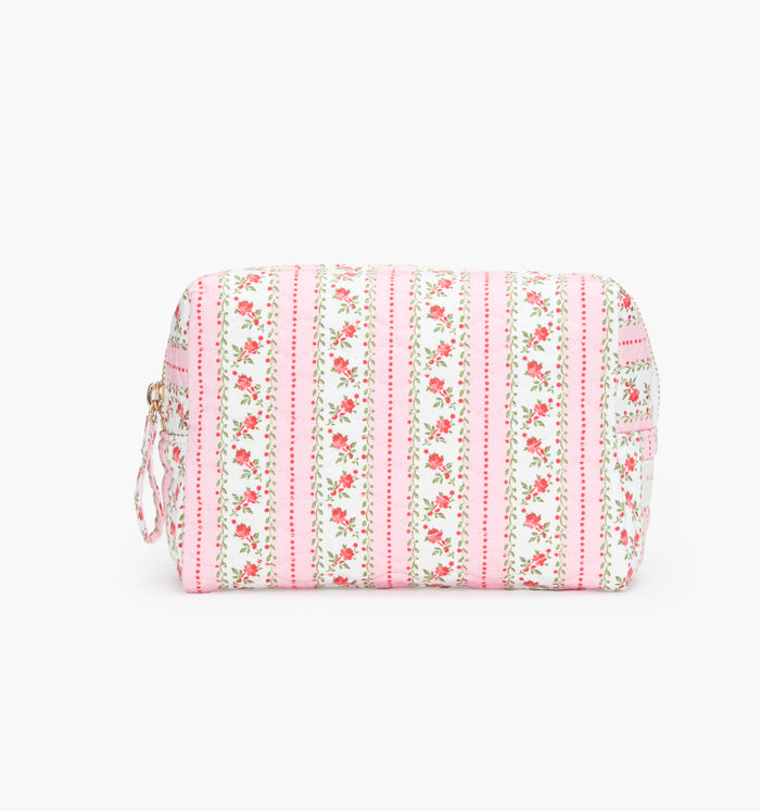 monogram: pink-floral-dot-stripe