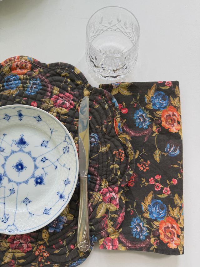 The Napkin Set -  Rambling Rose Chocolate