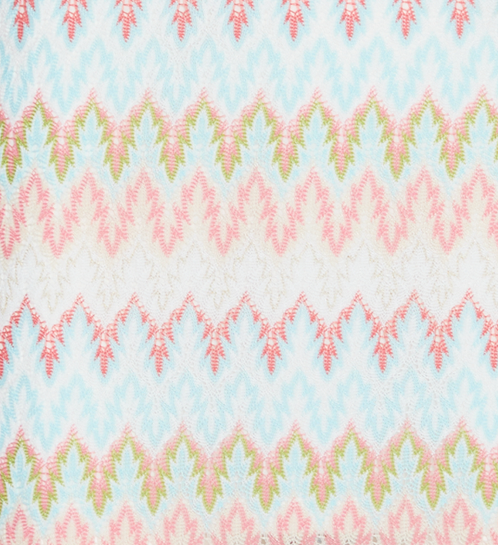The Nathalie Dress - White Multi Smooth Shimmer Knit