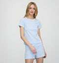 The Nina Pajama Set - Blue/White Stripe